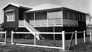 Queensland State Archives 1635 Head Teachers Residence Scarborough State School April 1951