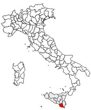 Location of Province of Ragusa