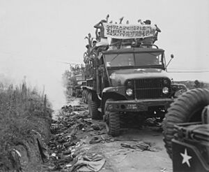 Return of the Prisoners of War during Operation Big Switch, Panmunjom, Korea. Communist Prisoners of War ripped off... - NARA - 520998