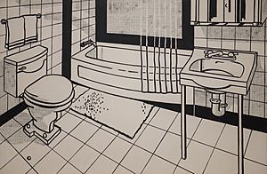 Roy Lichtenstein, Bathroom, 1961 1 15 18 -whitneymuseum (40611624171)
