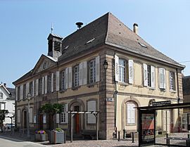 The town hall in Sainte-Croix-en-Plaine