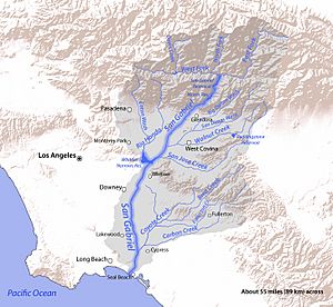 San Gabriel River Map