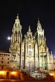 Santiago.de.Compostela.Catedral.Noche