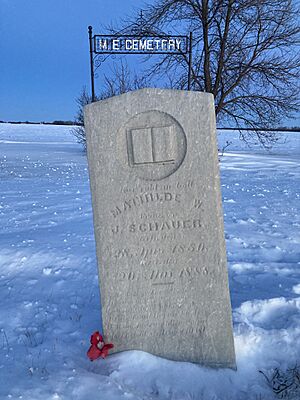 Schauer gravestone- Sibley county MN