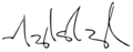 Signature of Gonzalo Sánchez de Lozada