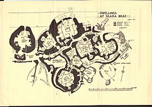 Skara Brae ground plan 1950