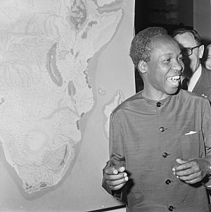 Staatsbezoek president Nyerere van Tanzania, president Nyerere bezoek gebracht a, Bestanddeelnr 917-6721
