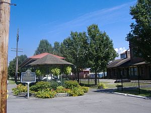 Stevenson Railroad Depot gazebo