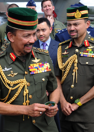Sultan of Brunei visits BRIDEX 2013 Static Display 131203-F-HL283-172.webp