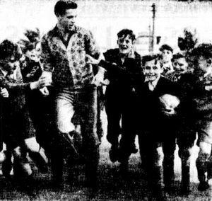 Ted Whitten at age 17 from The Herald Melbourne pg 7 21 April 1951
