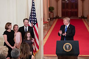 The Kavanaugh family and Donald Trump