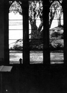 Tiffany window Harriet Beecher Stowe memorial