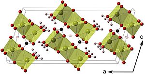 Trona crystal structure