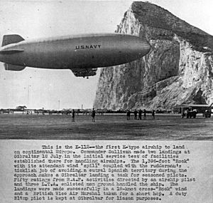 USN ZP-14 Blimp at RAF Gibraltar 1944