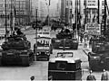 US Army tanks face off against Soviet tanks, Berlin 1961