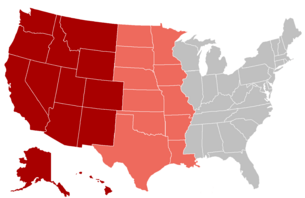 US West map