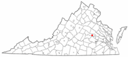 Location of Tuckahoe, Virginia