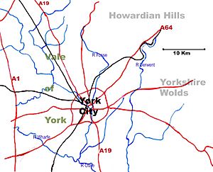 Vale of York Map
