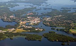 Aerial view of Valkeakoski