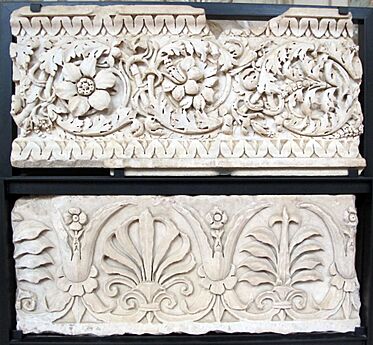 Villa di cerreto guidi, loggia dx, frammento scultoreo 02