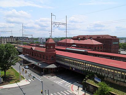 Wilmington Station from parking garage, July 2014.JPG