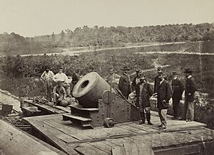 13 inch mortar "Dictator" in front of Petersburg, Va