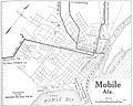 1919 map Mobile, Alabama Automobile Blue Book,