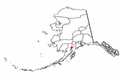 Location of Pedro Bay, Alaska