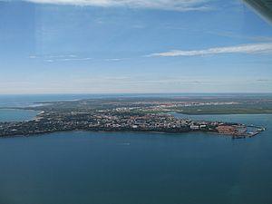 Aerial view of Darwin NT