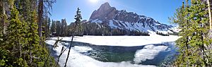 Alice Lake with snow