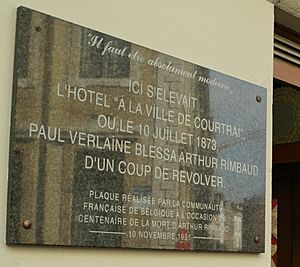 Arthur Rimbaud plaque