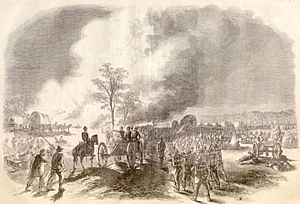 Battle of Fair Oaks Franklin's corps retreating