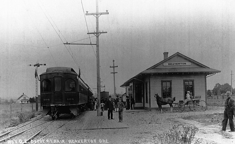 Image: Beaverton Depot for Oregon Electric Railway (Beaverton, Oregon