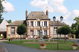 The town hall in Bourgeauville