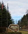 Breaks Interstate Park sign