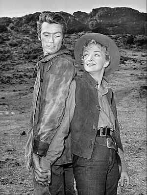 Clint Eastwood Nina Foch Rawhide 1959