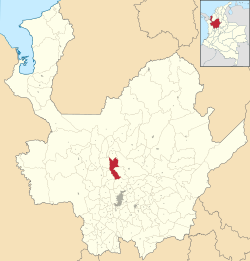 Location of the municipality and town of Belmira in the Antioquia Department of Colombia