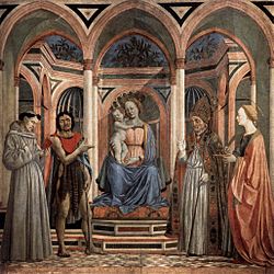Domenico Veneziano - The Madonna and Child with Saints - WGA06428