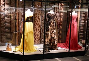 Dresses at the Namie Amuro exhibit at Paseo in Sapporo