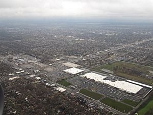 Side/Aerial view of Evergreen Park, Illinois