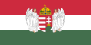 Flag of Hungary (1896-1915; angels).svg