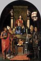 GA da Lodi Virgen entronizada con santos 1510 San Pietro Martire, Murano