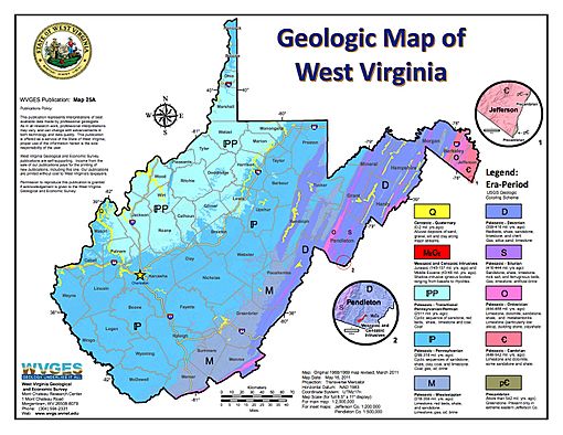 Geologic Map of West Virginia