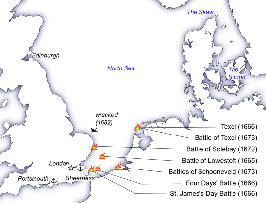HMS Gloucester map