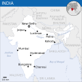 India - Location Map (2013) - IND - UNOCHA