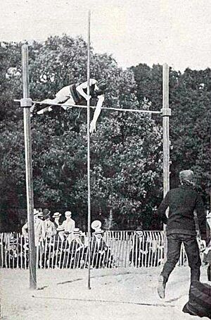 Irving Baxter, champion olympique de saut à la perche en 1900 (3m30)