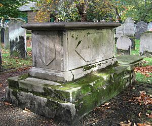 Isaac Watts DD tomb in Bunhill Fields
