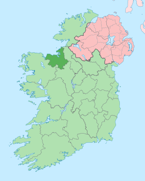 Location of County Sligo