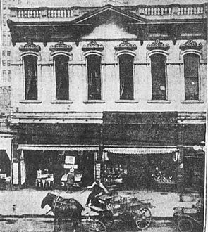 J. W. Robinson's Boston Store at Jones Block, 171-3 N. Spring St., Los Angeles 1886–1895