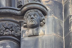 John Home as depicted on the Scott Monument